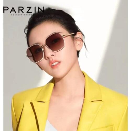 PARZIN Polarized Sunglasses Women Quality Nylon Lenses Sun Glasses Men Vintage Eyewear Gafas UV400 Protection 8301