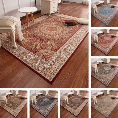 Persian Carpet Living Room Household Floor Mat Soft Turkish Carpet Bedroom Sofa Retro Coffee Table Floor Mat StudyArea Floor Mat