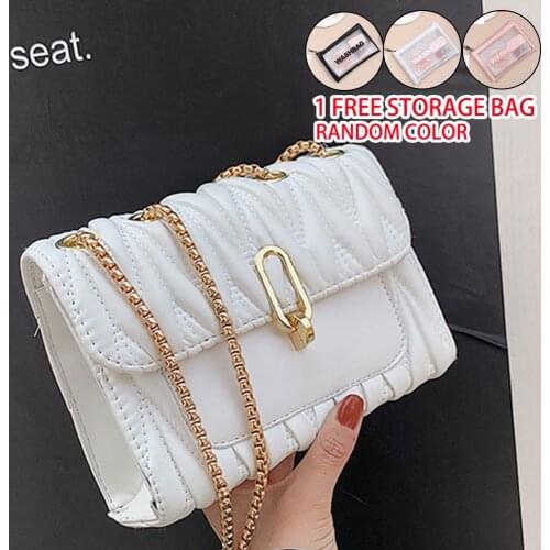 Popular chain bag female bag 2021 fashion messenger bag casual small square bag handbag purse