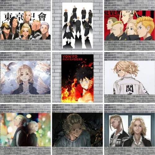 Tokyo Revengers Japanese Anime Posters Canvas Oil Painting Live Room Wall Painting Bedroom Wall Decor Home Decoration Painting