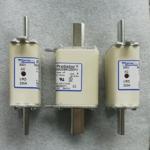 Fuses: NH0UD69V200PV W320271 / NH0UD69V250PV A320275 / NH0UD69V315PV E320279 aR