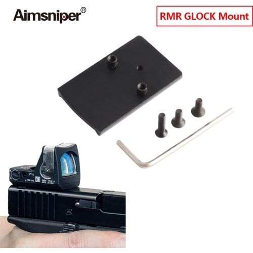 RMR Mounting Kit Glock Plate Base Mount Fits RMR VISM Red Dot Sight For Real fIRE Caliber Fit Glock 17 19 22 Hunting Accessory