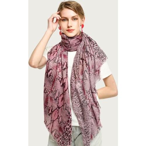 Special Print Soft Large Shawl Wrap Women Elegant Travel Scarf Classic Neck Scarf Headwear [6768]