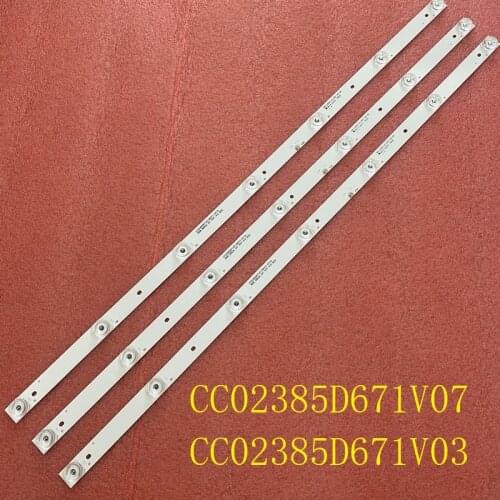 3pcs/set LED bar For CC02385D671V07 CC02385D671V03 385B 385E20 3X7 7S1P DM-LED39R201BT2 EX-39HT001B H39D8000Q M39D7000Q