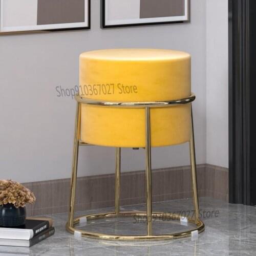 Sofa Stool Living Room Creative Net Celebrity Simple Fashion Round Stool Adult Light Luxury Makeup Household Small Stool