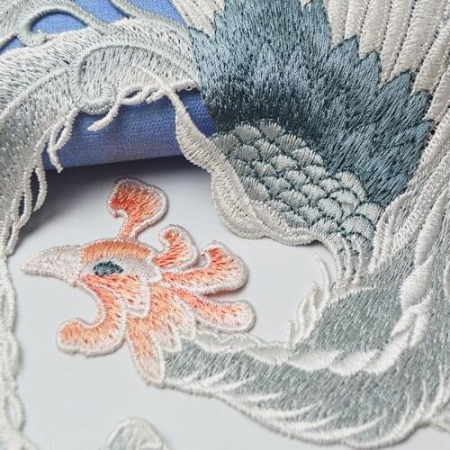 U007Chinese Style Phoenix Circled Cloth Paste Decorative Patches For Clothes/Bags/Beddin/Home Decoration DIY!Need To Hand Sewing