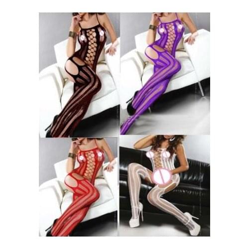 Crotchless plus size Sexy Lingerie Women Erotic Lingerie Hot Sex Products Sexy Costumes Underwear Slips Intimates Bodysocks