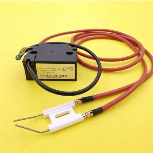 230V High Voltage Pulse Igniter 26KV ignitor Transformer Waste Oil Burner Sparking Plug High Tension-line Ignition Needle