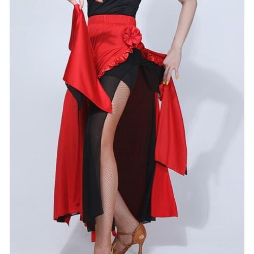 H2656 Latin Dance Skirt Women Professional Practice Performance Clothes Adult Female Spring New Style Bullfight Dancing Costumes