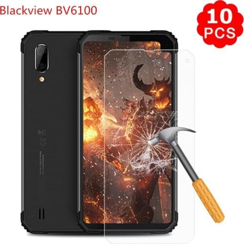 10PCS Glass for Blackview BV6100 BV 6100 Tempered Glass Protective Screen Protector For Blackview BV6100 ip68 3.88" Phone Film