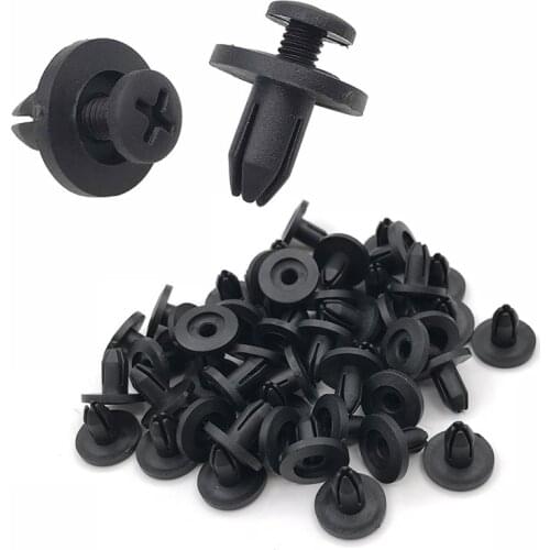 20/50pcs Auto Bumper Fastener 6mm Hole Car Fastener Clip Rivet Retainer Push Engine Cover Car Door Trim Panel Clip for Nissan