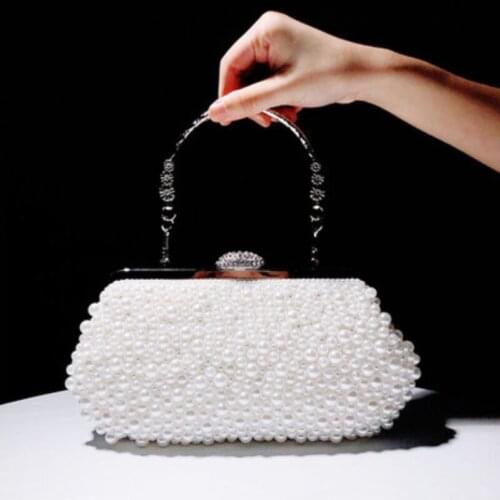 Banquet Celebrity clutch women bags new 2021 fashion Wild Pearl bag women handbag