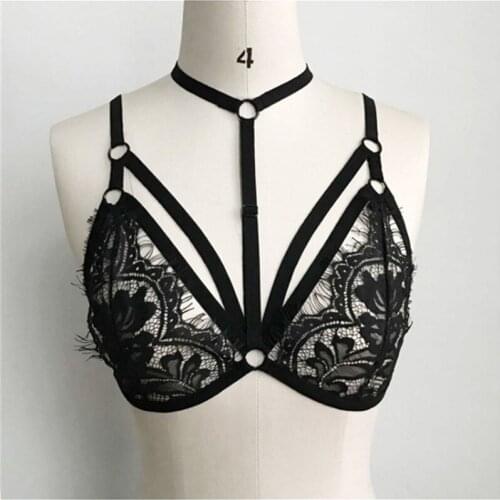 Women Lingrie Lace Floral Bralette Bralet Bras Bustier Crop Tops Cami Tank Underwear Set Exotic Apparel Bras Nightwear Sleepwear