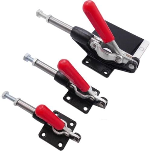 1pc Toggle Clamp Push Pull type 32mm/42mm/60mm Stroke metal clamp Plunger 227kg/500lbs machine operation welding mould assembly