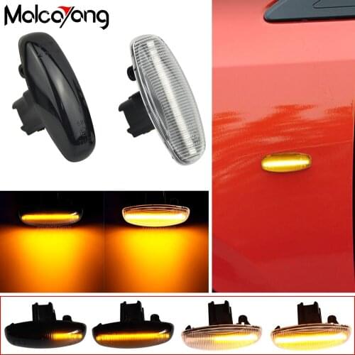 2Pcs Car Led Dynamic Side Marker Lamp Turn Signal Light For Toyota Yaris Vios2014 2015 2016 2017 2018 2019