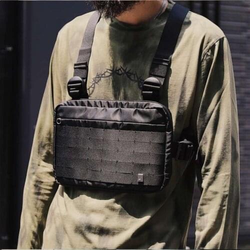 2021 Fashion Chest Rig Waist Bag Hip Hop Streetwear Functional Package Tactical Chest Bag Cross Shoulder Bag Kanye West New Hot