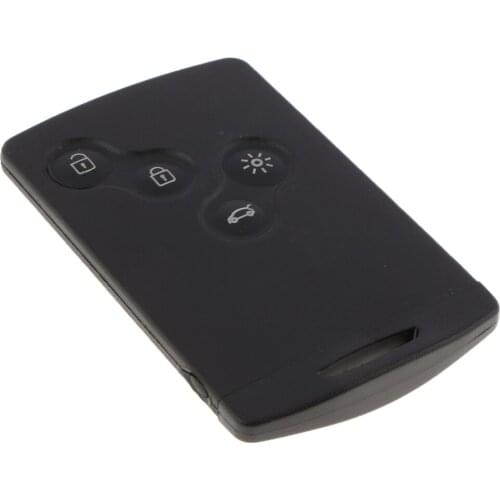 4 Button Car Remote Control Key +Insert Small Key Uncut Blade Smart Card With PFC7952 Chip 433MHZ For