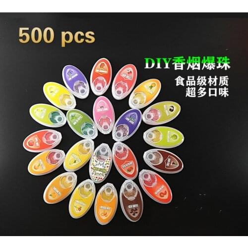 500pcs Variety of Flavor Beads Fruit Menthol Capsule Mint Beads Flavor Explosion Blast Ball Holder Filter Smoking Accessories