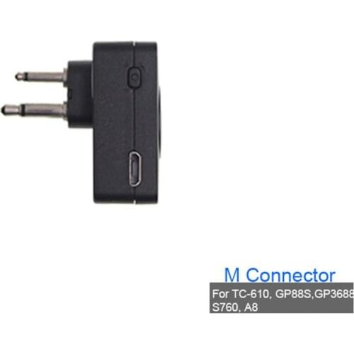 ANYSECU M Adapter for HYTTC-610 Moto GP88S GP3688 S760 A8 Walkie Talkie Two Way Radio