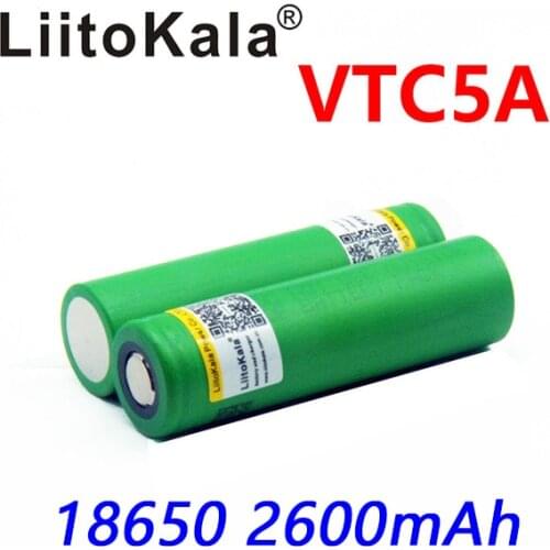 Liitokala Original 3.6V 18650 US18650 VTC5A 2600mAh High Drain 30A Battery