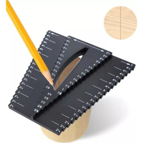 ASCENDAS Woodworking 2 In 1 Caliper Gauge Center Finder Measuring Center Scribe Tool TP-0228