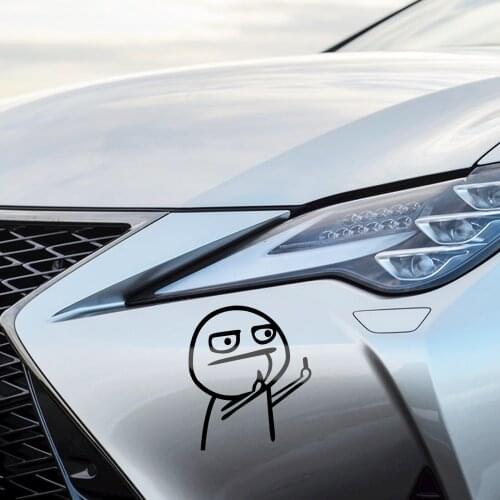 Car Cartoon JDM Funny Middle Finger Sticker for Lada Granta Vesta Kalina Priora Vesta Xray Datsun Mi-Do On-Do