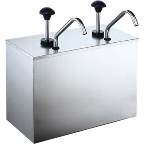 Double head Stainless steel squeezing sauce bottle sauce pump, seasoning salad jam squeeze bottle, seasoning bottle