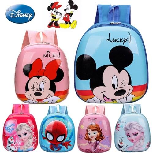 Disney Mickey Children School Bag Kindergarten Boy Baby New Eggshell Backpack 1-3 Years Old Cute Girl Backpack Shipping Free