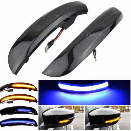For Ford Kuga Escape EcoSport 2013-18 Focus 3 MK3 SE ST RS LED Dynamic Turn Signal Light Side Rear-View Mirror Indicator Blinker