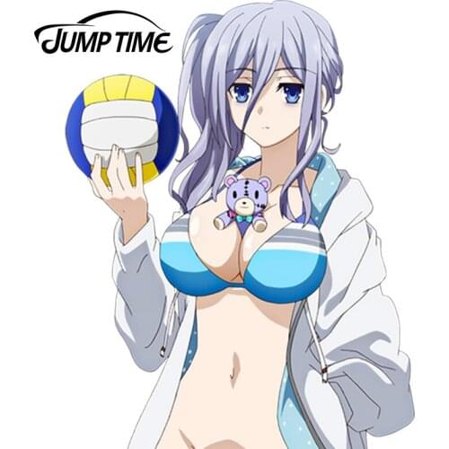 JumpTime 13cm x 9.9cm 3D Car Styling Date a Live Anime JDM Murasame Reine Sexy Girl Decal Waterproof Car Sticker