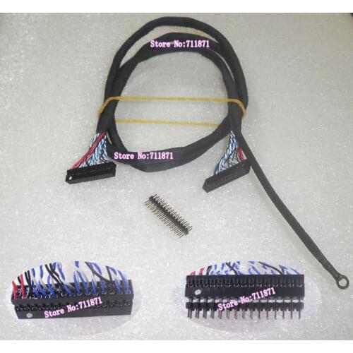 Female to Female 30Pin LVDS Screen Cable Extension cord 30 Pin to 30P LCD Screen Line Extend 100cm 30P Screen Line Extended