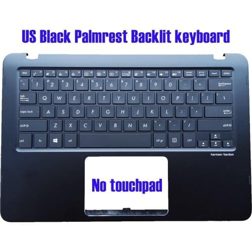 US Black Palmrest Backlit keyboard for Asus UX360U UX360UA Q324U Q324UA 90NB0C03-R30US0