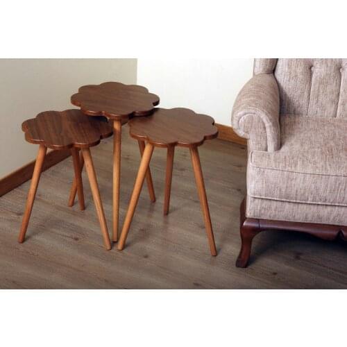 Verifies Daisy Zigon Coffee Table Natural Walnut 3 pcs coffee table