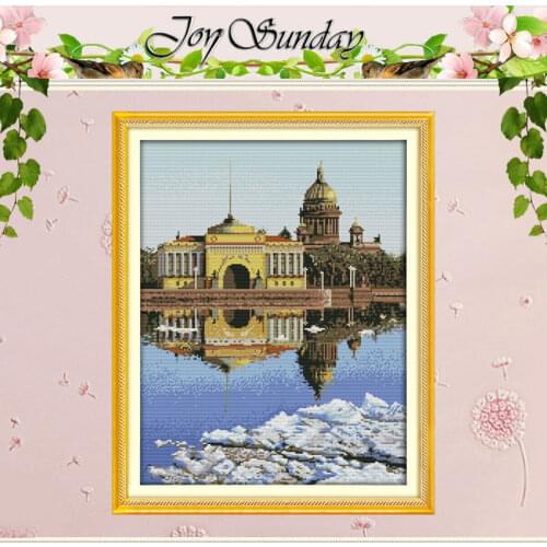 St. Petersburg (2) Patterns Counted Cross Stitch Diy 11CT 14CT Cross Stitch Set Landscape Cross-Stitch Kit Embroidery Needlework