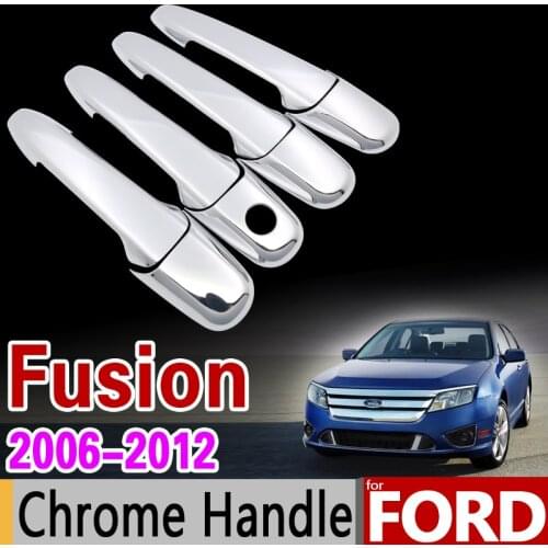 For Ford Fusion 2006-2012 Chrome Handle Cover Trim Set 2007 2008 2009 2010 2011 SE Sport Car Accessories Stickers Car Styling