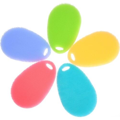 New Universal Silicone Brush Gel Wash Bowl Brushes Multipurpose Antibacterial Smart Sponge Cleaning Dish Hfing Kitchen Tools