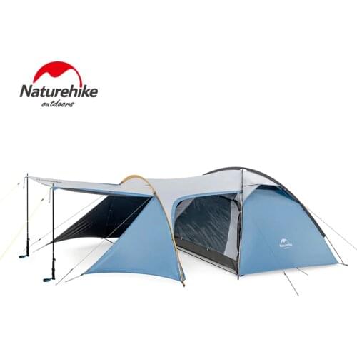 Naturehike 3 Person Tent Double Layer Waterproof One Bedroom And One Living Room Large Family Tent Outdoor Outdoor