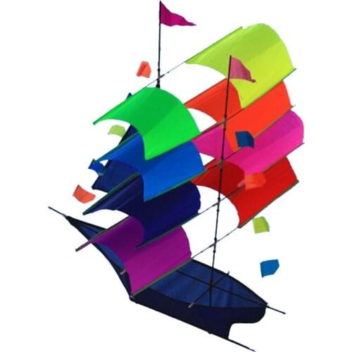 Professional Stereo Sailing Boat Kite / 3D Power Kites Single Line Bech With Flying Tools Good Flying