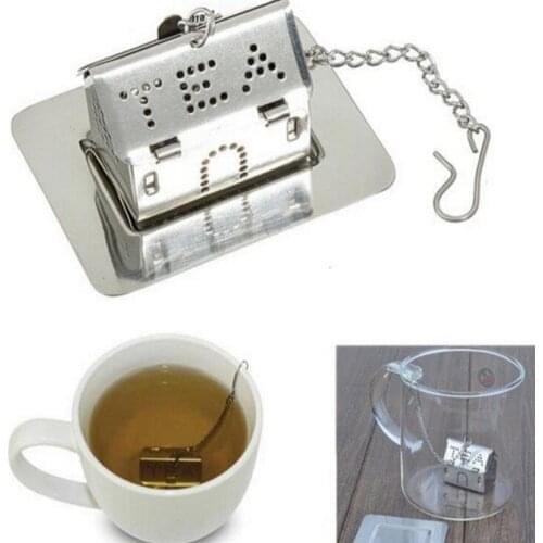 Quevina(100pcs/Lot)FREE SHIPPING+Wedding Favors Tea Infusers Stainless Steel Love House Tea Strainers Bridal&Party Giveaway Gift