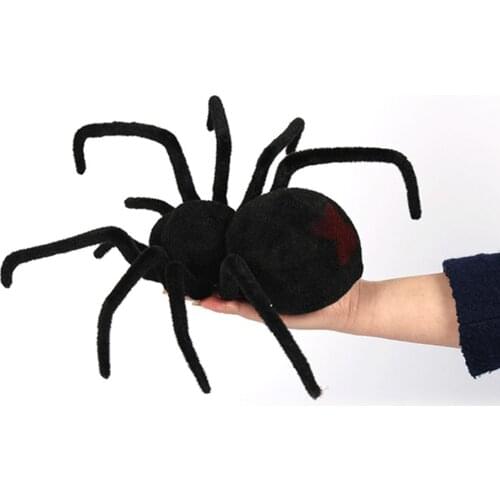RC Animal Realistic Spider Infrared Tarantula with Lighting Remote Control Simulation Scary Toys Electronic Pets