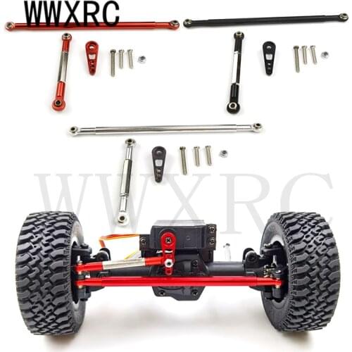 For MN MN86K MN86KS Adjustable Steering Linkage Servo Link Pull Rod Servo Arm 1/12 RC Car Crawler Upgrade Accessories