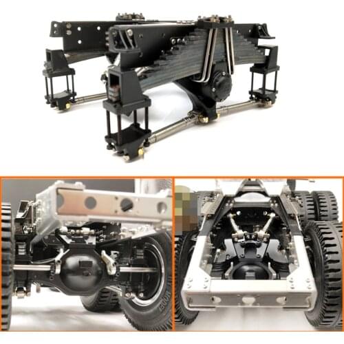 Rear Suspension V Push Suspension Steel Plate for 1/14 Tamiya RC Truck Trailer Tipper Scania MAN Benz Actros Volvo Car Diy Parts