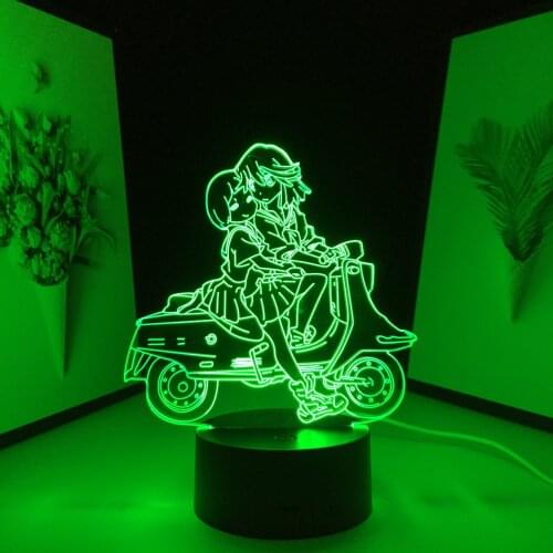 Kill La Kill Matoi Ryuuko LED Night Light for Bedroom Decor Gift Nightlight Manga Kill La Kill Room Anime 3D Lamp Table Lamp