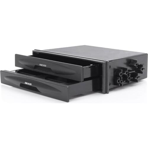 Universal Car Double Din Radio Pocket Kit w/Drink-Cup Holder Storage Box For The Host Spare Position Size Of 173 * 48mm