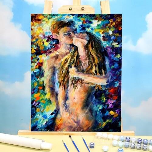 Moment Passion Painting By Numbers Package Oil Paints 40*50 Paiting By Numbers Loft Wall Picture For Children Wall Handicraft