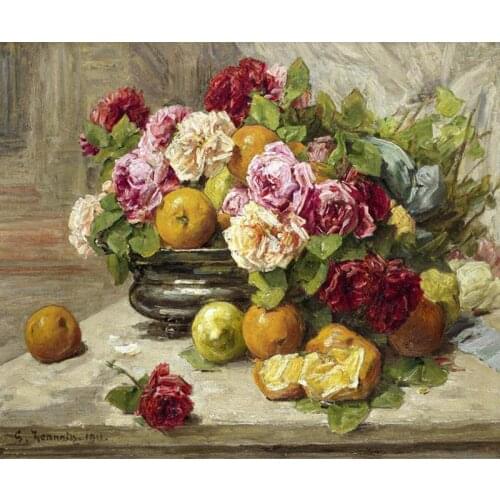 YIKEE diamond painting flower，cross stitch diamond,diamond mosaic paintings Y746