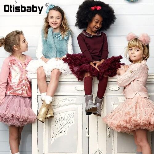 Summer Toddler Girl Rainbow Tutu Skirt Yellow Purple Brown Fluffy Princess Skirts for Girls Christmas Children Samba Ballet Tutu