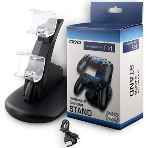 Controller Charger Dock Dual USB PS4 Charging Stand Station Cradle for Sony Playstation 4 PS4 / PS4 Pro /PS4 Slim Controller