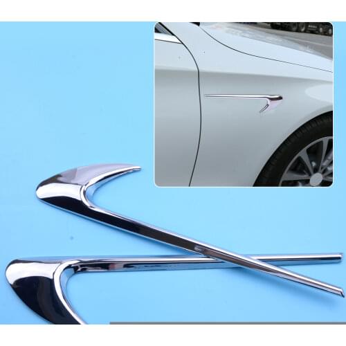1Pair Car Side Air Vent Fender ABS Silver Fit for Benz A B C E CLA GLA GLC GLE GLS W204 W205 W212 W213 X156 X253