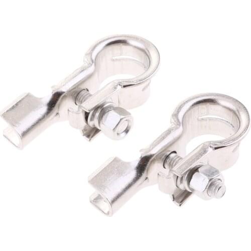 2x Universal Positive & Nagative Car Battery Terminal Clamp Clips Connector